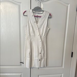 Rails White Sleeveless Wrap Mini Dress